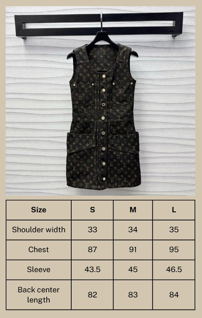 LV Monogram Denim Set