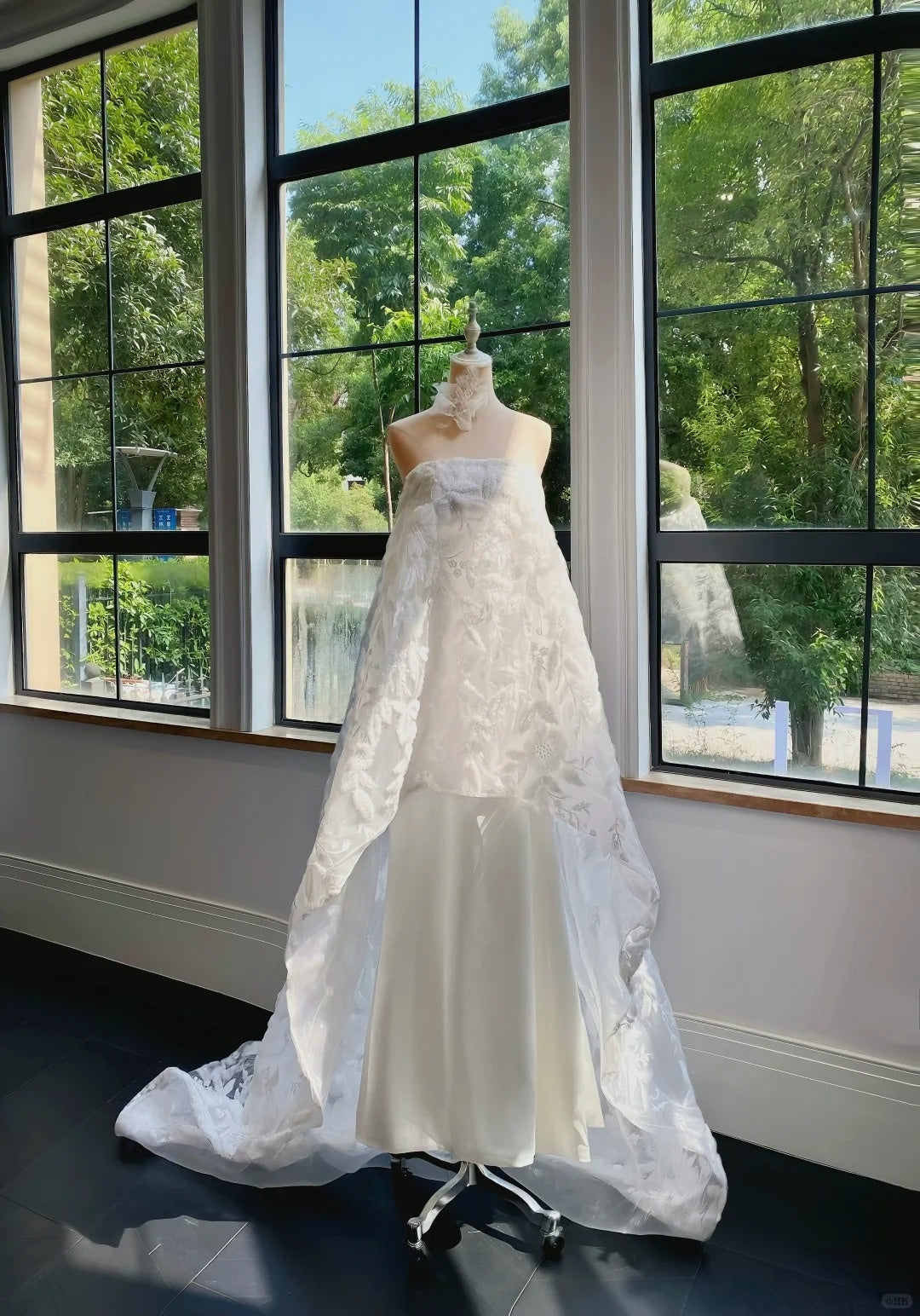 formaldressy--White exquisite lace long elegant fairy wedding prom dress gh5446