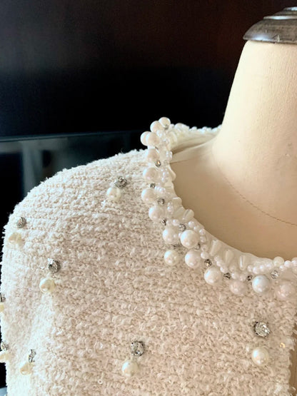 formaldressy-White short chiffon princess homecoming dress birthday party dress eighth grade dress French little princess ballet skirt gh5296