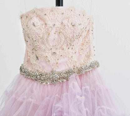 formaldressy-Pink purple blue colorful fashion gradient gorgeous beading shiny elegant long layered tulle ball gown gh5321