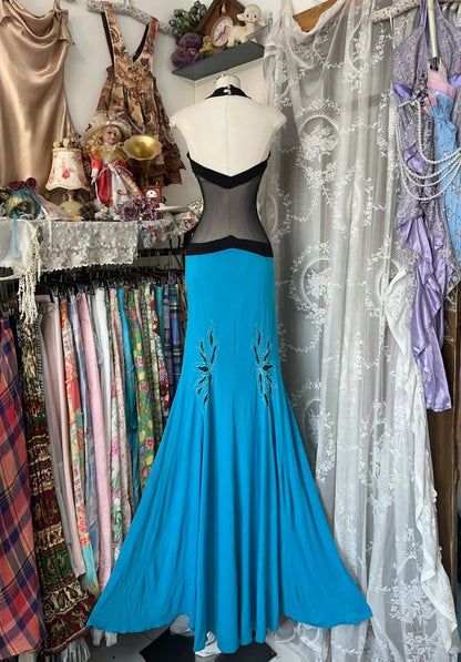formaldressy-Blue beaded sexy elegant long suspender Prom dress evening dress party dress gh5187