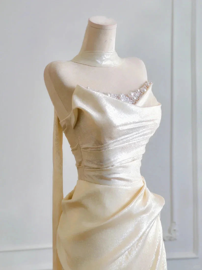 formaldressy--__ream yellow long satin prom dress gh5480