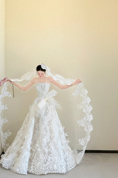 formaldressy- Exquisite Lace Long Wedding Dress gh5964