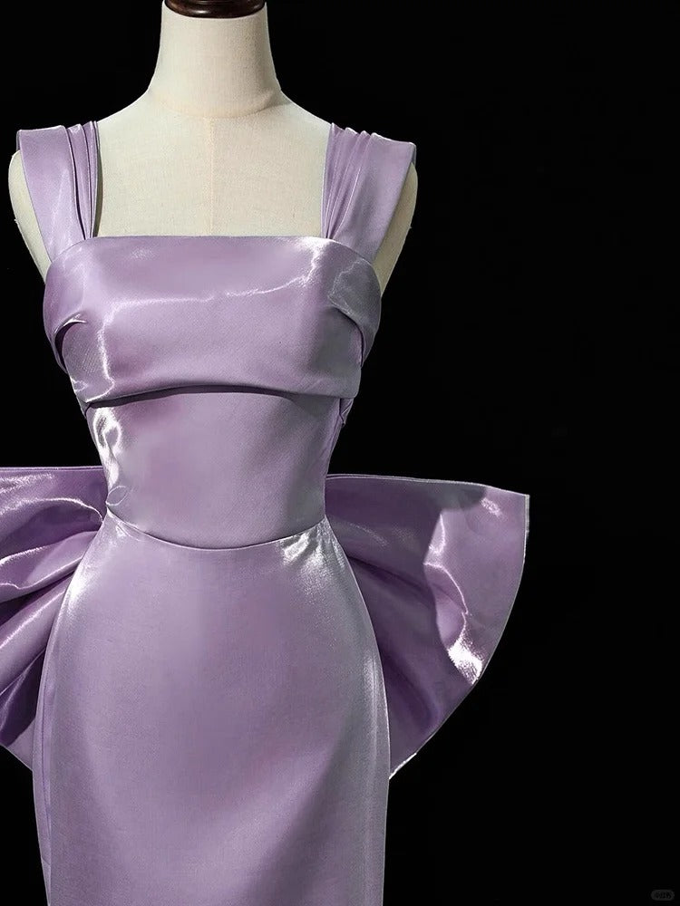 formaldressy-Purple Dress Elegant Dress Satin Dress Long Dress Formal Prom Gown Ball Dress Graceful Dress gh5308