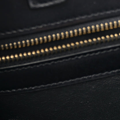 Calfskin Medium Manhattan Shopper Tote Black