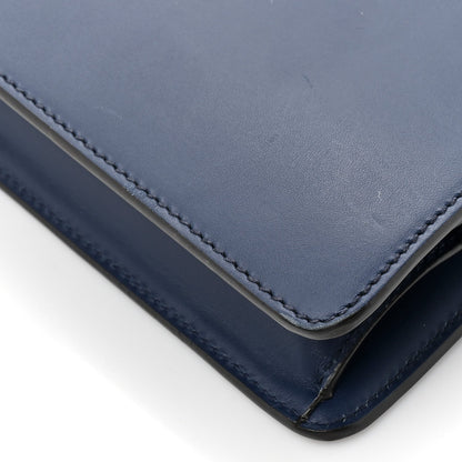 Calfskin Medium Sylvie Top Handle Bag Blue
