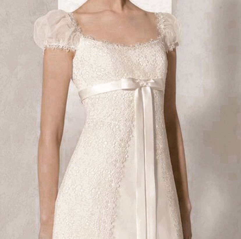 formaldressy--White Square Neck Classic Romantic Lace Elegant Long Wedding Dress gh5666
