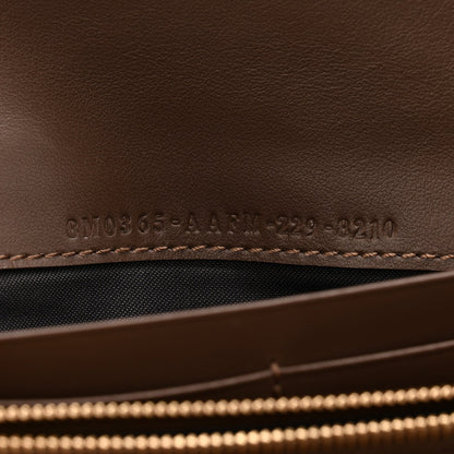 Vitello Soft F is Fendi Bi-Color FF 1974 Embossed Continental Envelope Wallet On Chain Maya Black