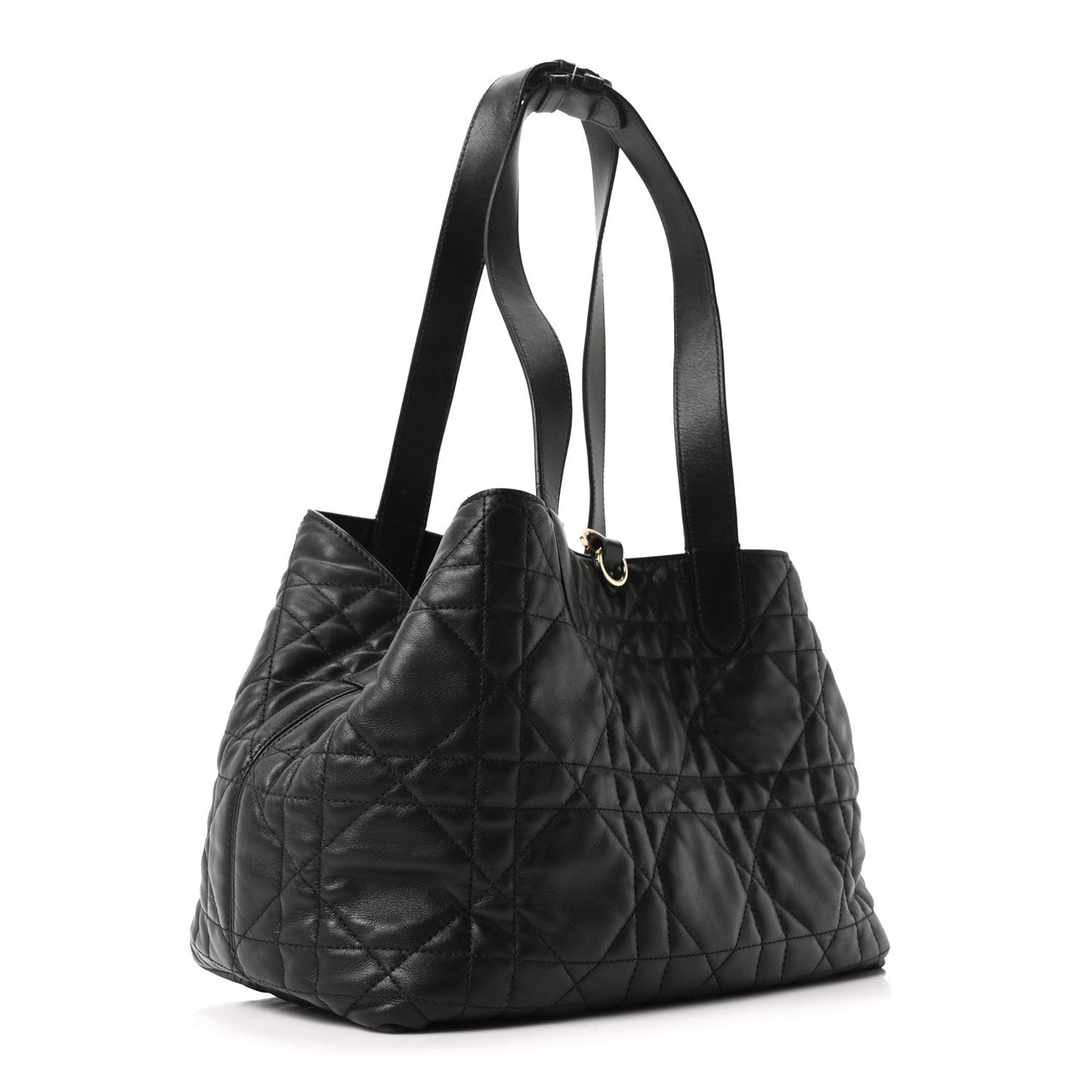 Calfskin Macrocannage Medium Toujours Black