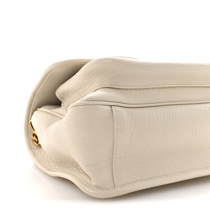 Grained Lambskin Monogram Medium Niki Chain Satchel Crema Soft
