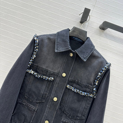 CC 25 Denim Jacket Black Cotton