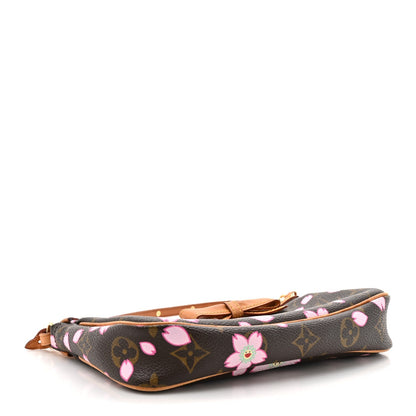 Monogram Cherry Blossom Pochette Accessories Brown