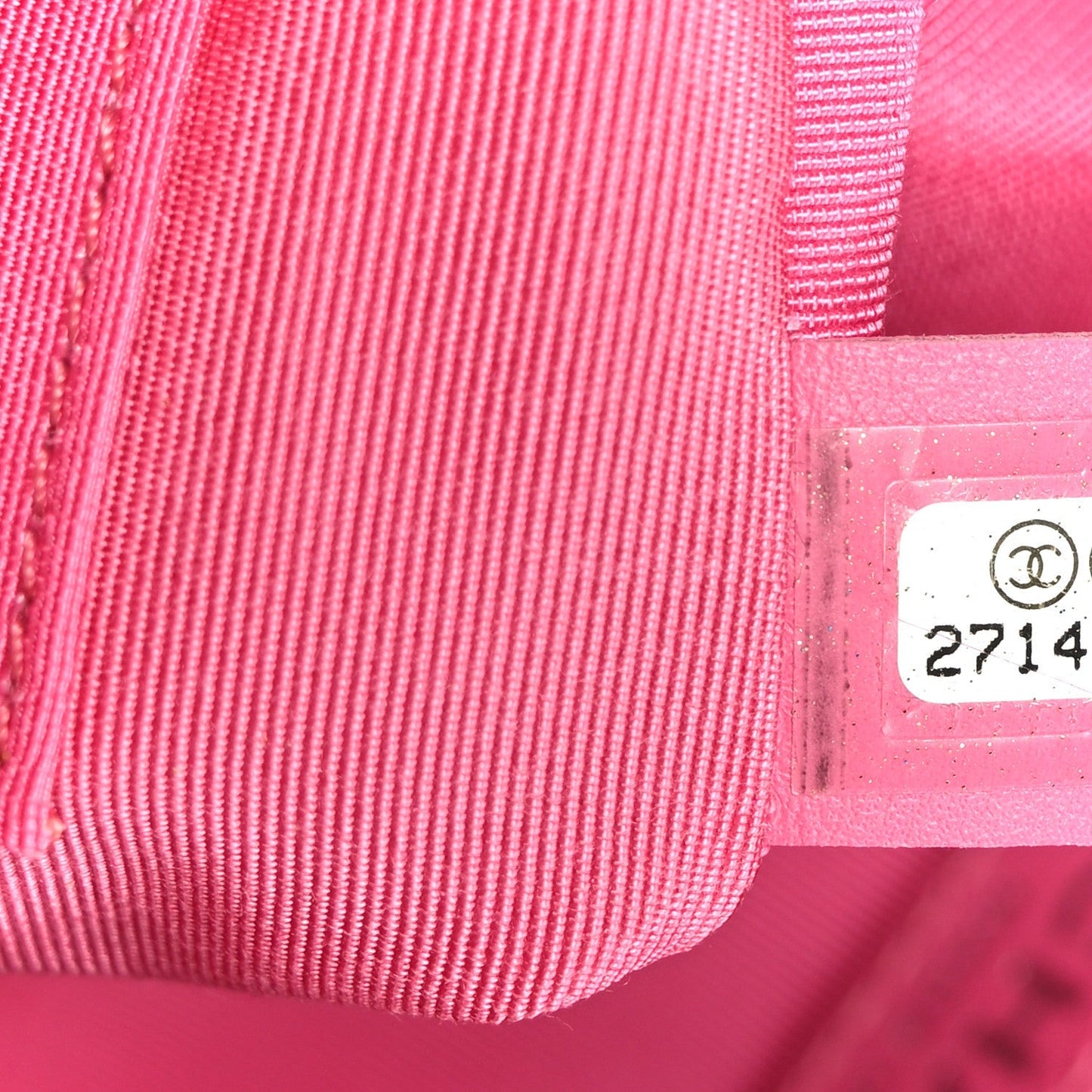 Lambskin Chevron Quilted Small Promenade Camera Case Pink
