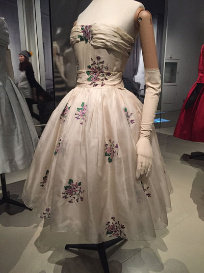 formaldressy--Exquisite Floral Mid-Length Chiffon Prom Dress hoco dress gh5558