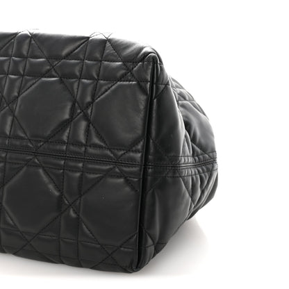 Calfskin Macrocannage Large Toujours Black