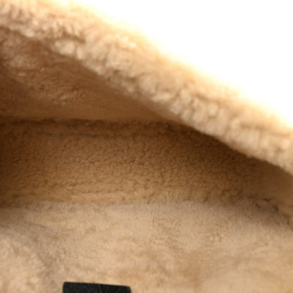 Azalea Calfskin Wool Matelasse Diagonal Small GG Marmont Shoulder Bag Black