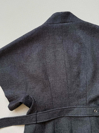 CD Belt-Embellished Top/Jacke Gray Wool Polyeste 352951