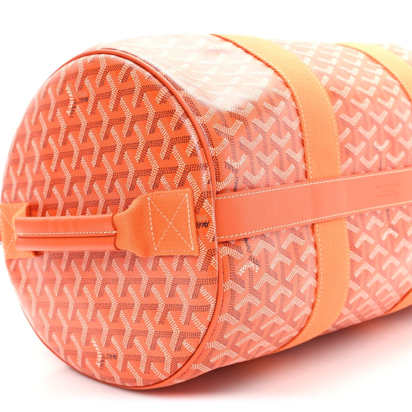 Goyardine Barrel 40 Sports Bag Orange