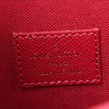 Monogram Pochette Felicie Chain Wallet Fuchsia