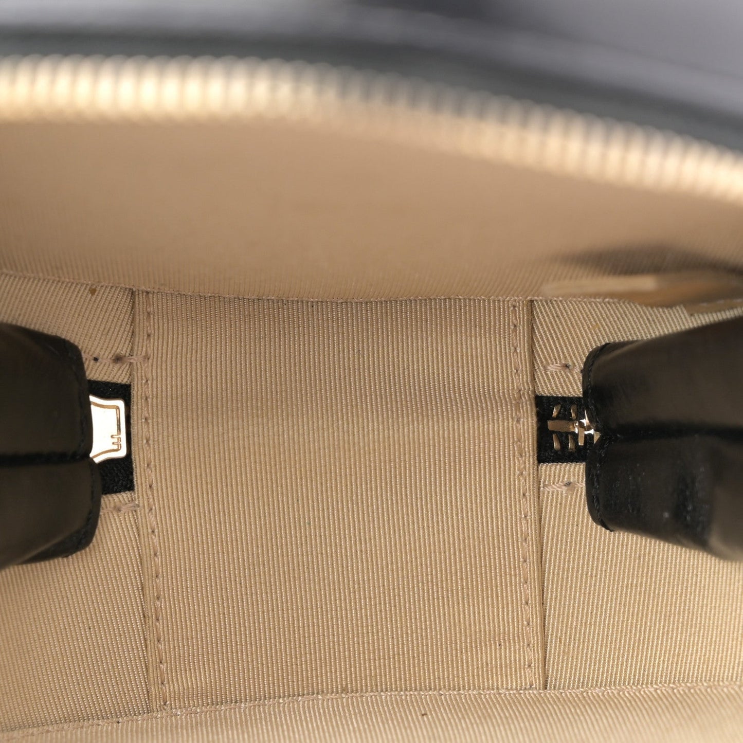 Glazed Calfskin Round As Earth Evening Bag Black