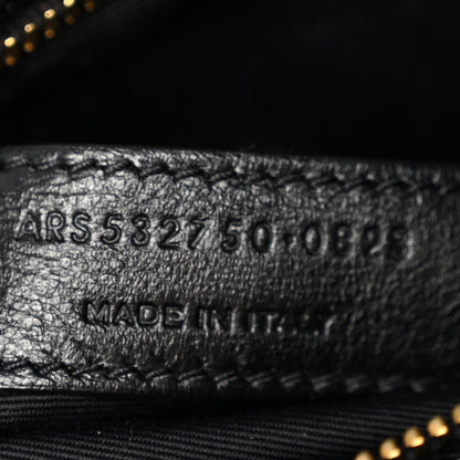 Grain De Poudre Monogram Cassandra Clasp Bag Black