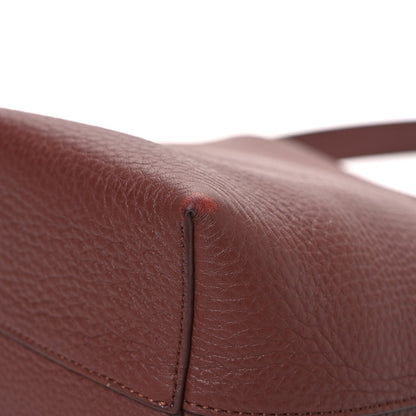 Grained Calfskin Small N/S Park Tote Burnt Wood
