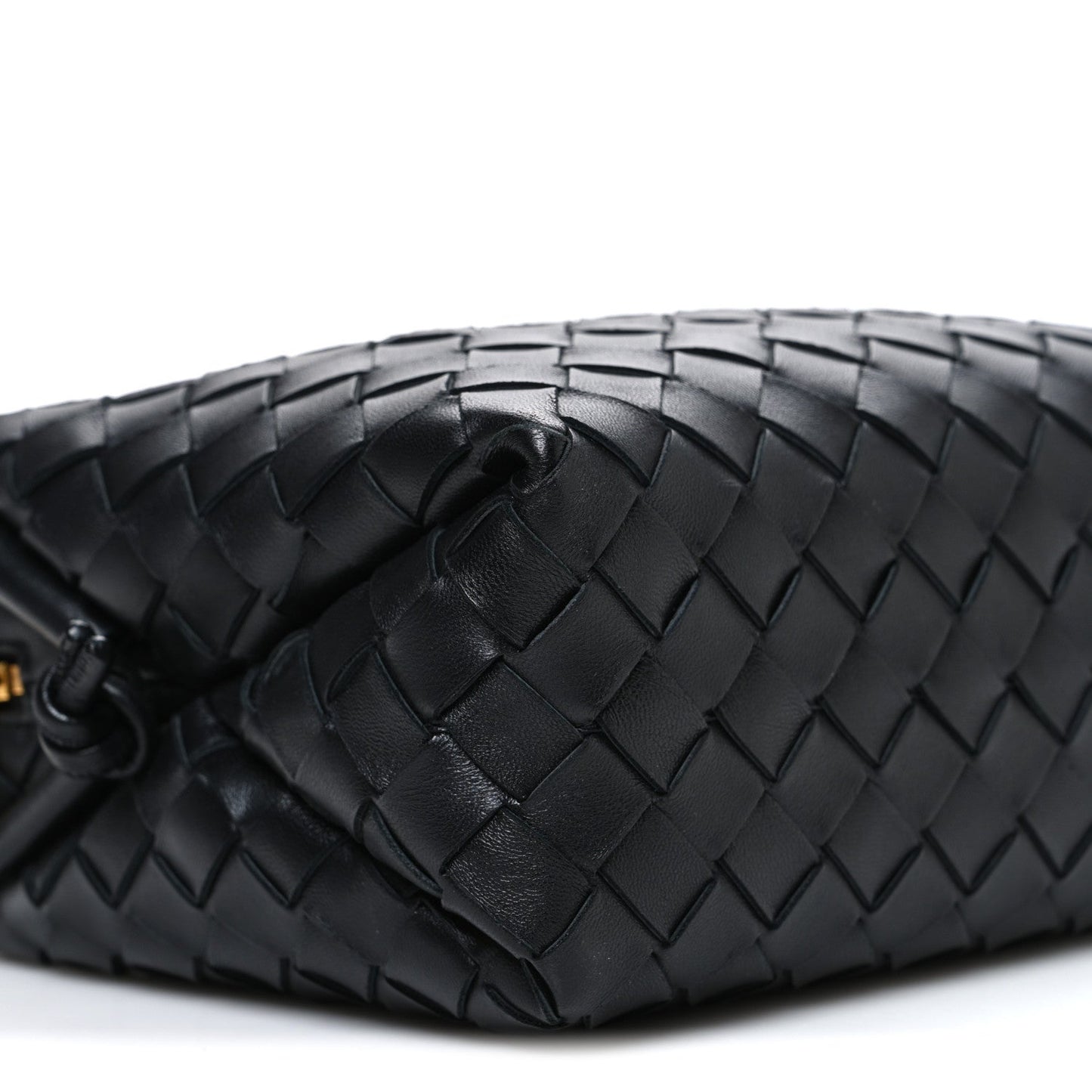 Nappa Intrecciato Small Loop Camera Bag Black