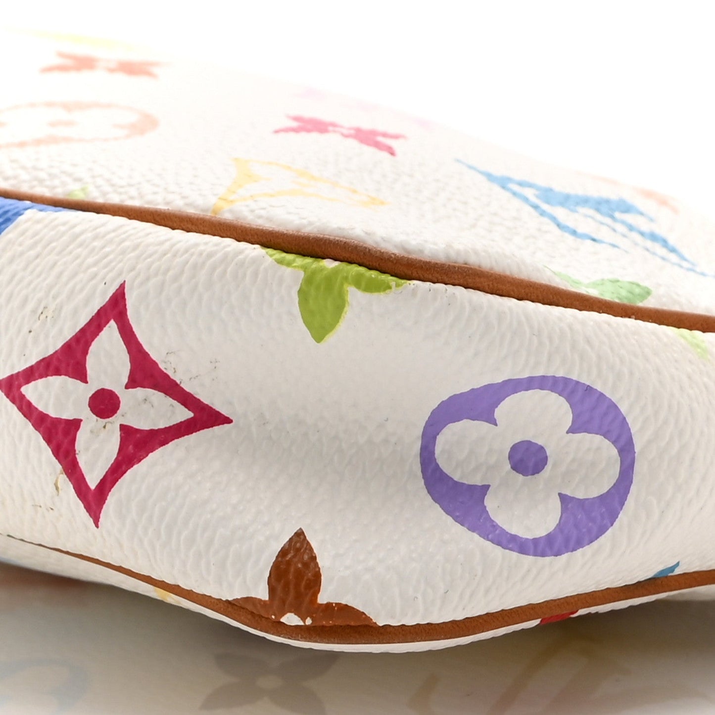 Monogram Multicolor Pochette Accessories White