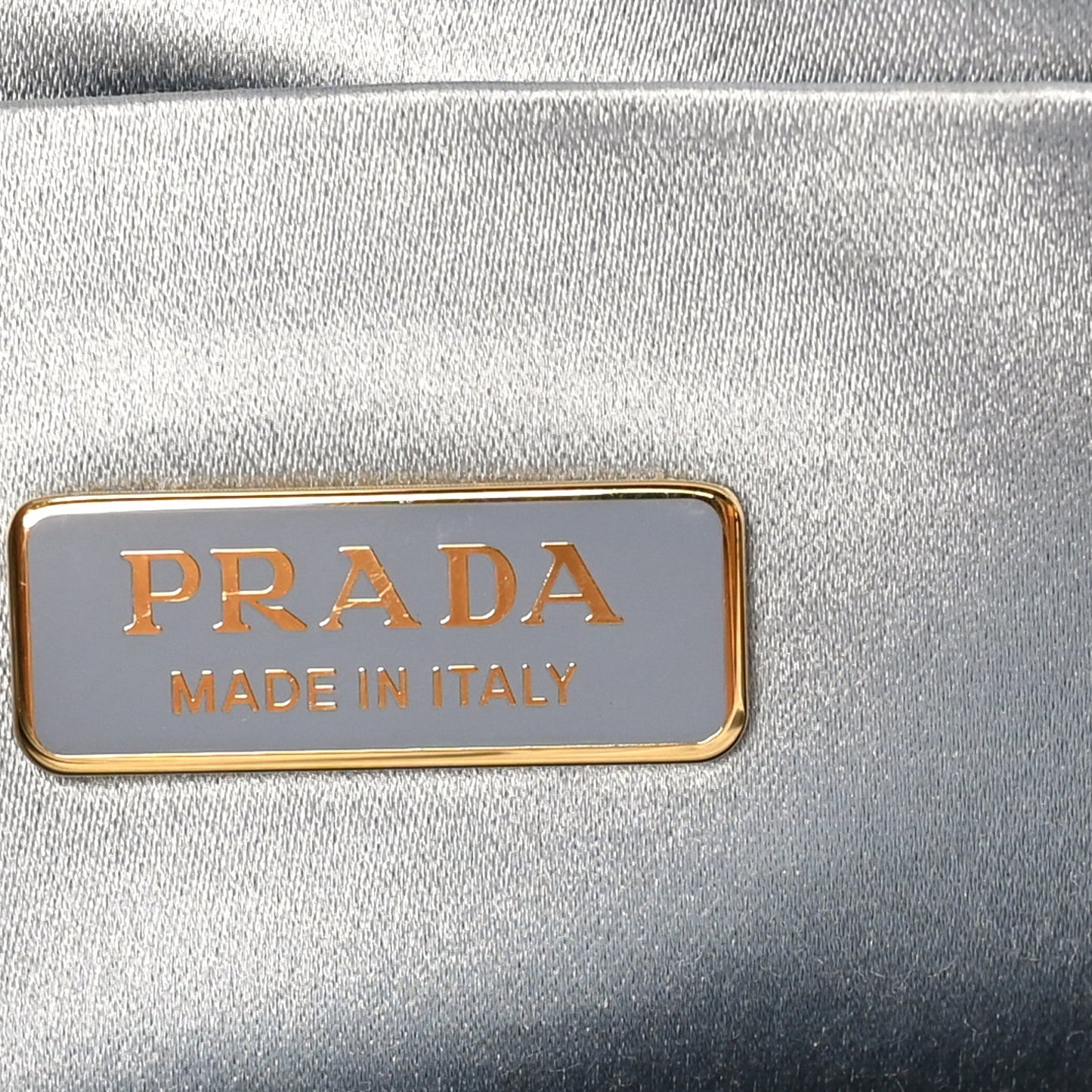 Satin Crystal Mini Bag With Chain Celeste