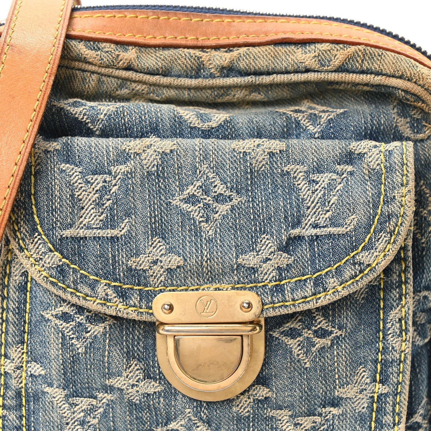 Denim Camera Bag Blue