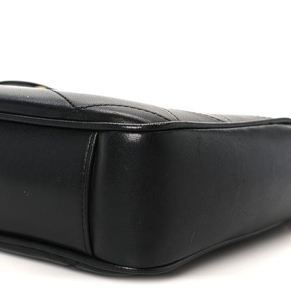 Lambskin Quilted Le Maillon Chain Strap Crossbody Black