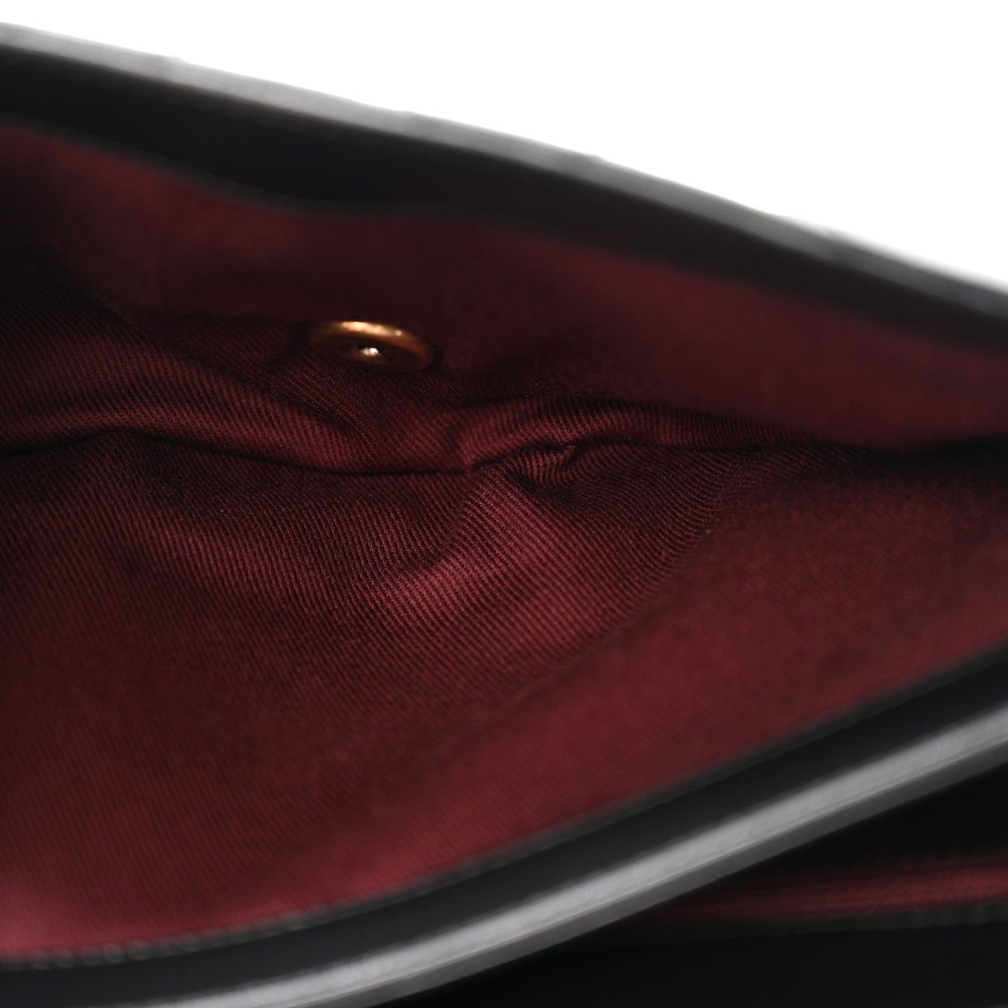 Glazed Calfskin Quilted Medium Perfect Edge Flap Black