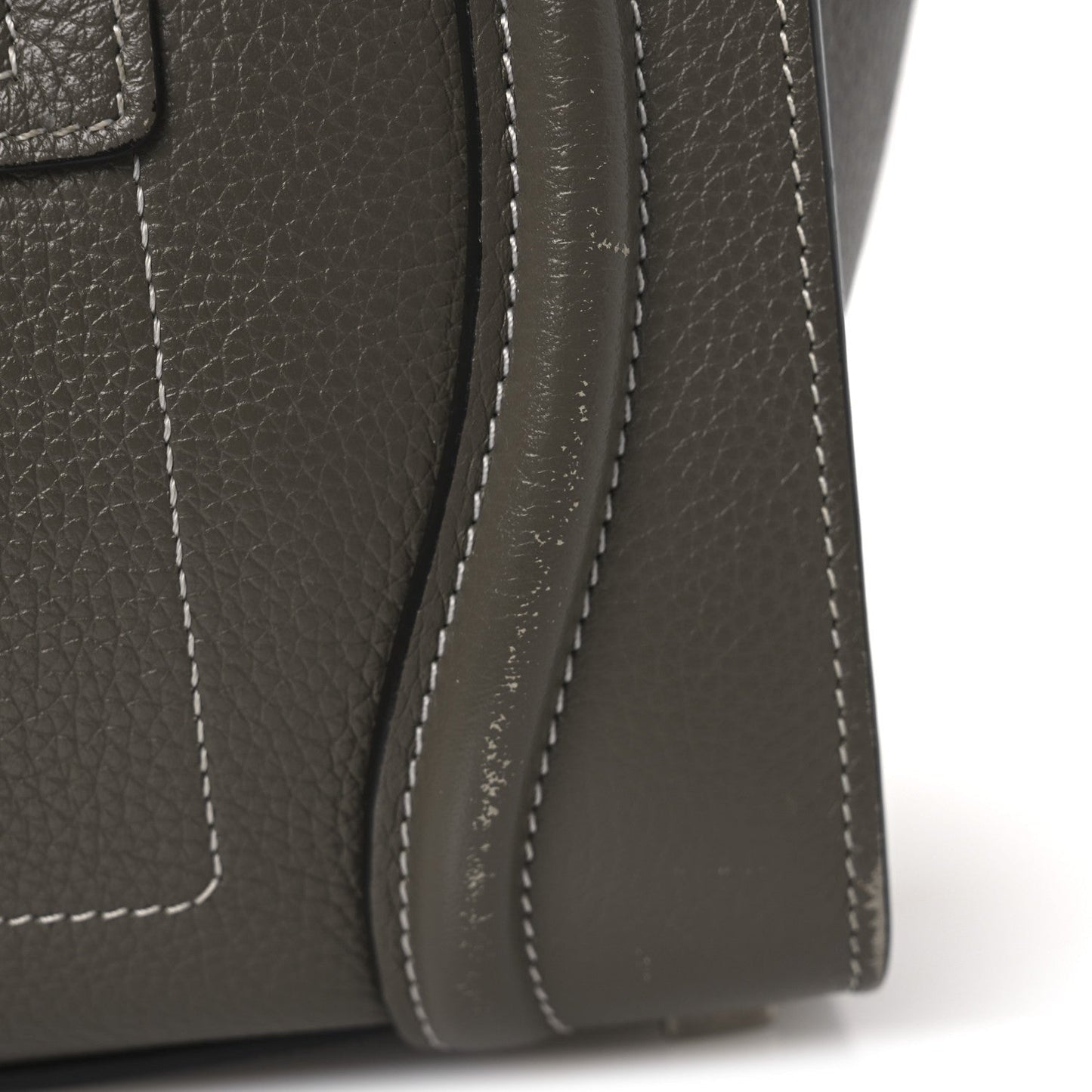 Drummed Calfskin Micro Luggage Souris
