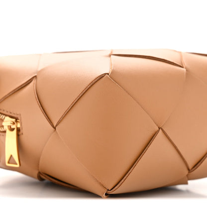 Lambskin Maxi Intrecciato Mini Cassette Camera Bag Acorn