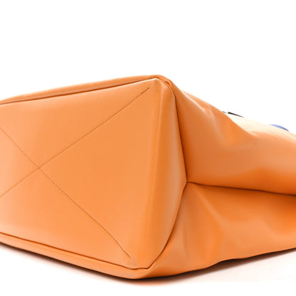 Cowhide Shopper Bag MM Safran