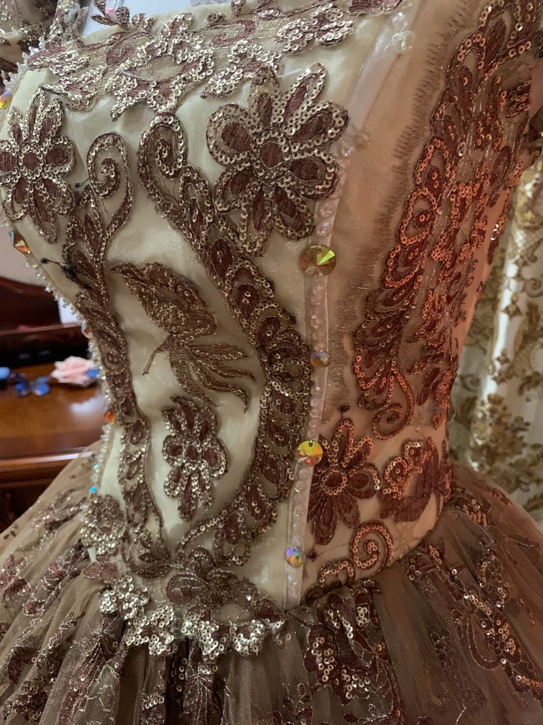 formaldressy-Rococo Fantasy Court Style Vintage Formal Ball Gown gh6301