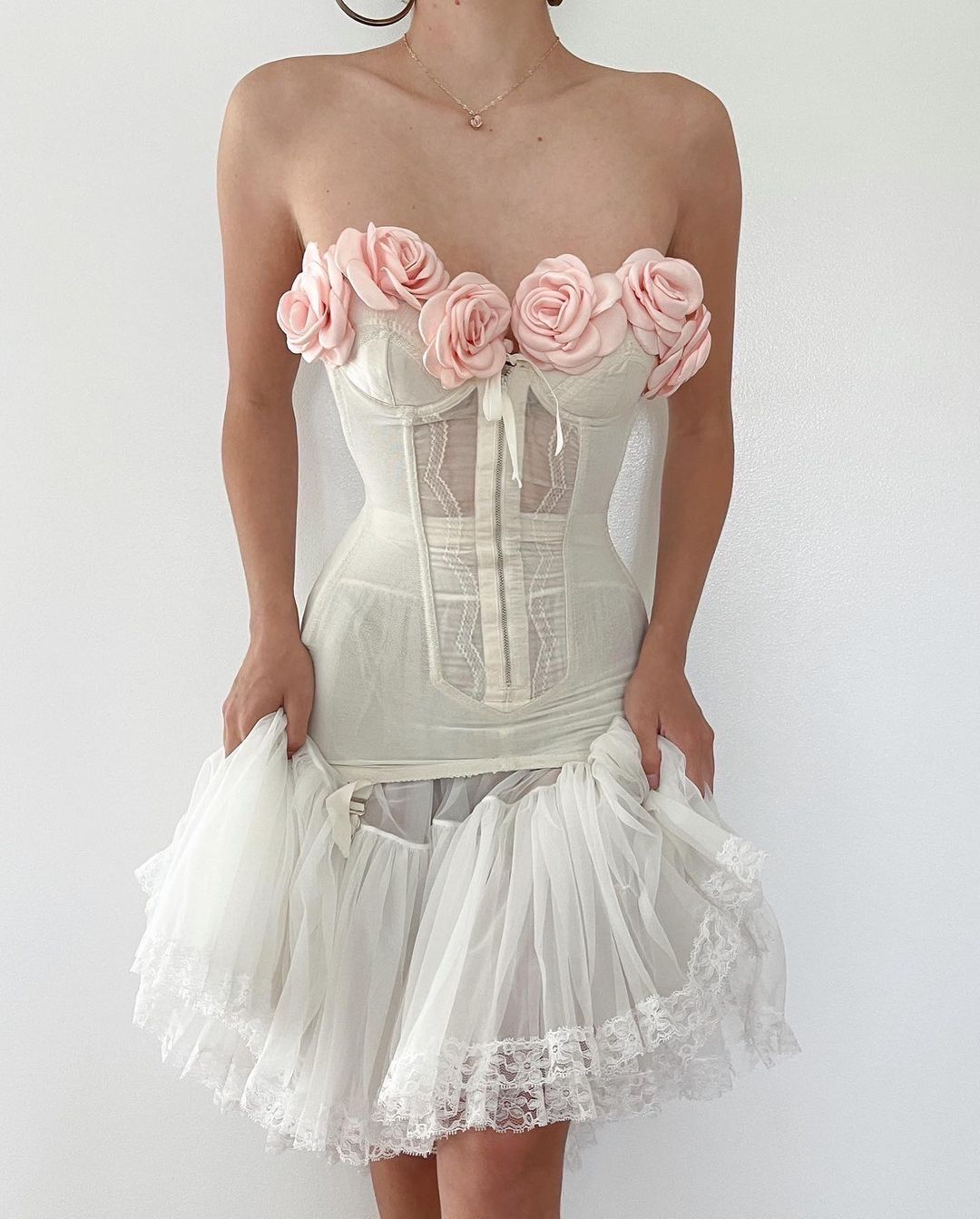 formaldressy-White floral sweet short chiffon homecoming dress birthday dress gh5342