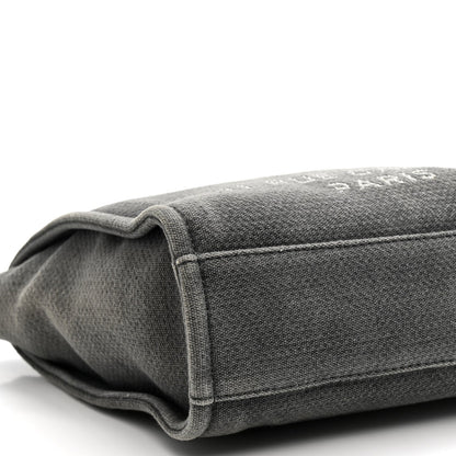 Canvas Mini Deauville Tote Dark Grey