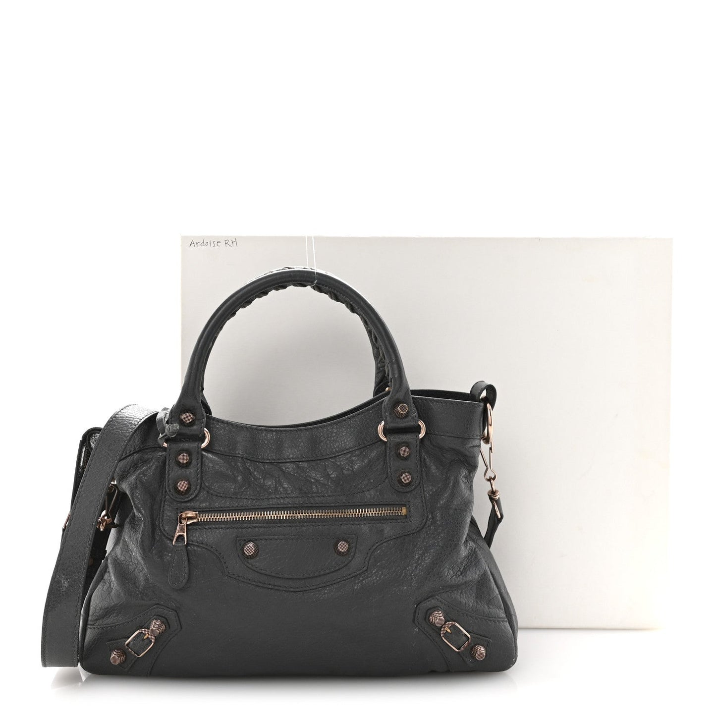 Agneau Giant 12 Rose Gold Hardware Town Gris Tarmac