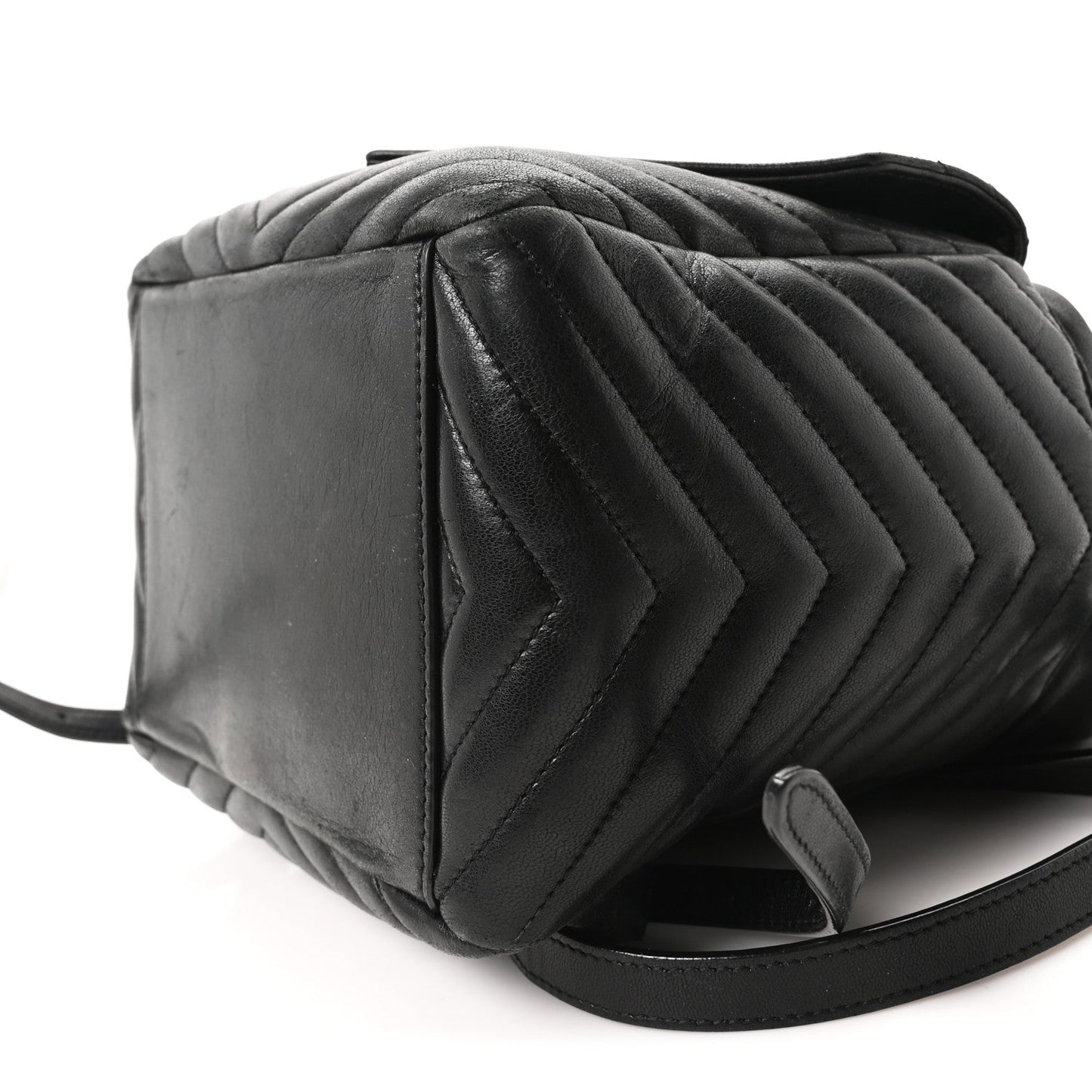 Lambskin Matelasse Monogram Joe Backpack Black