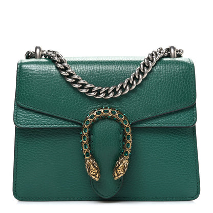 Calfskin Mini Dionysus Shoulder Bag Emerald