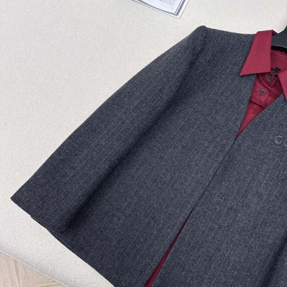 Gucci Patchwork Suit Jacket Encora Red Cotton