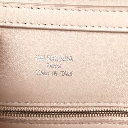 Natural Smooth Calfskin Small Rodeo Top Handle Handbag Almond