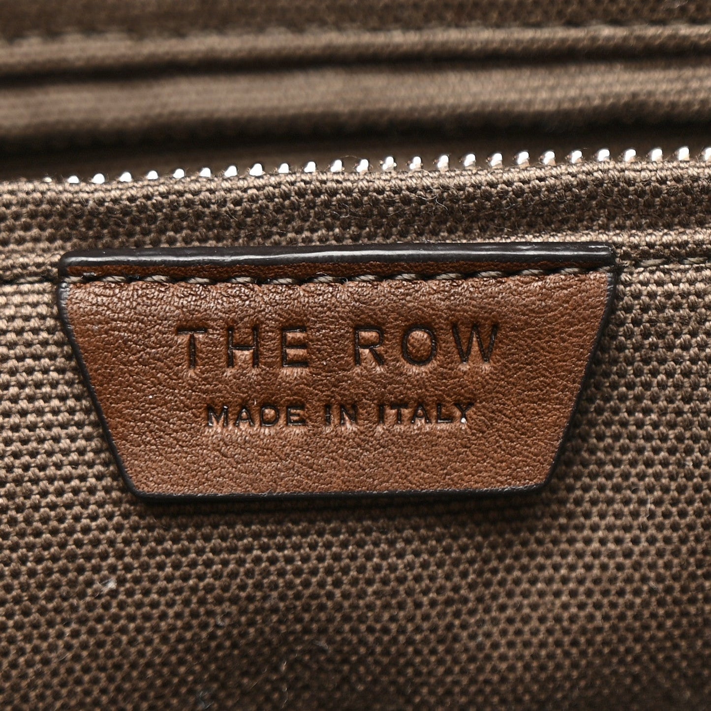 Canvas Calfskin Medium N/S Park Tote Taupe