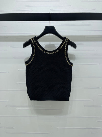 CC 26 Spring/Summer Top Black Wool Yarn 343439