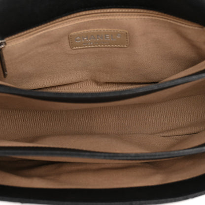 Caviar Quilted Medium Simply CC Flap Black