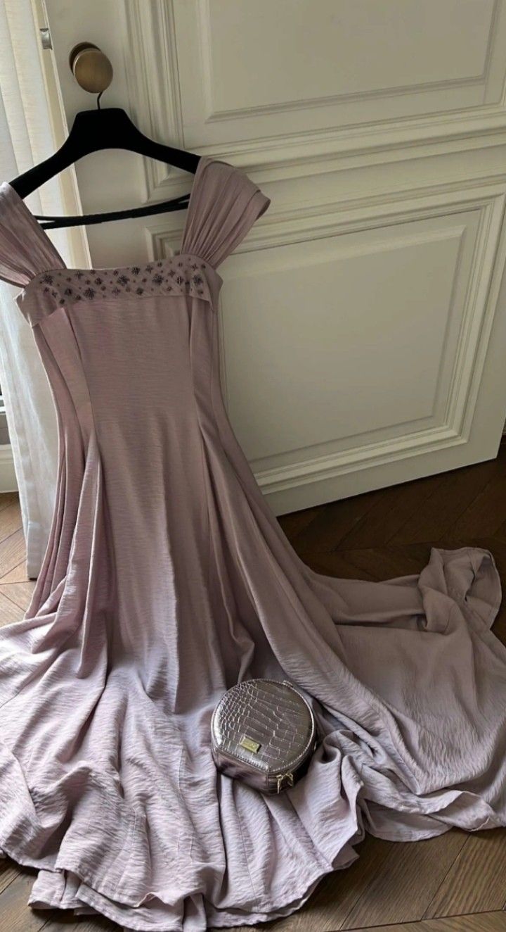 formaldressy--Purple Beaded Midi Chiffon Simple Homecoming Dress gh5702