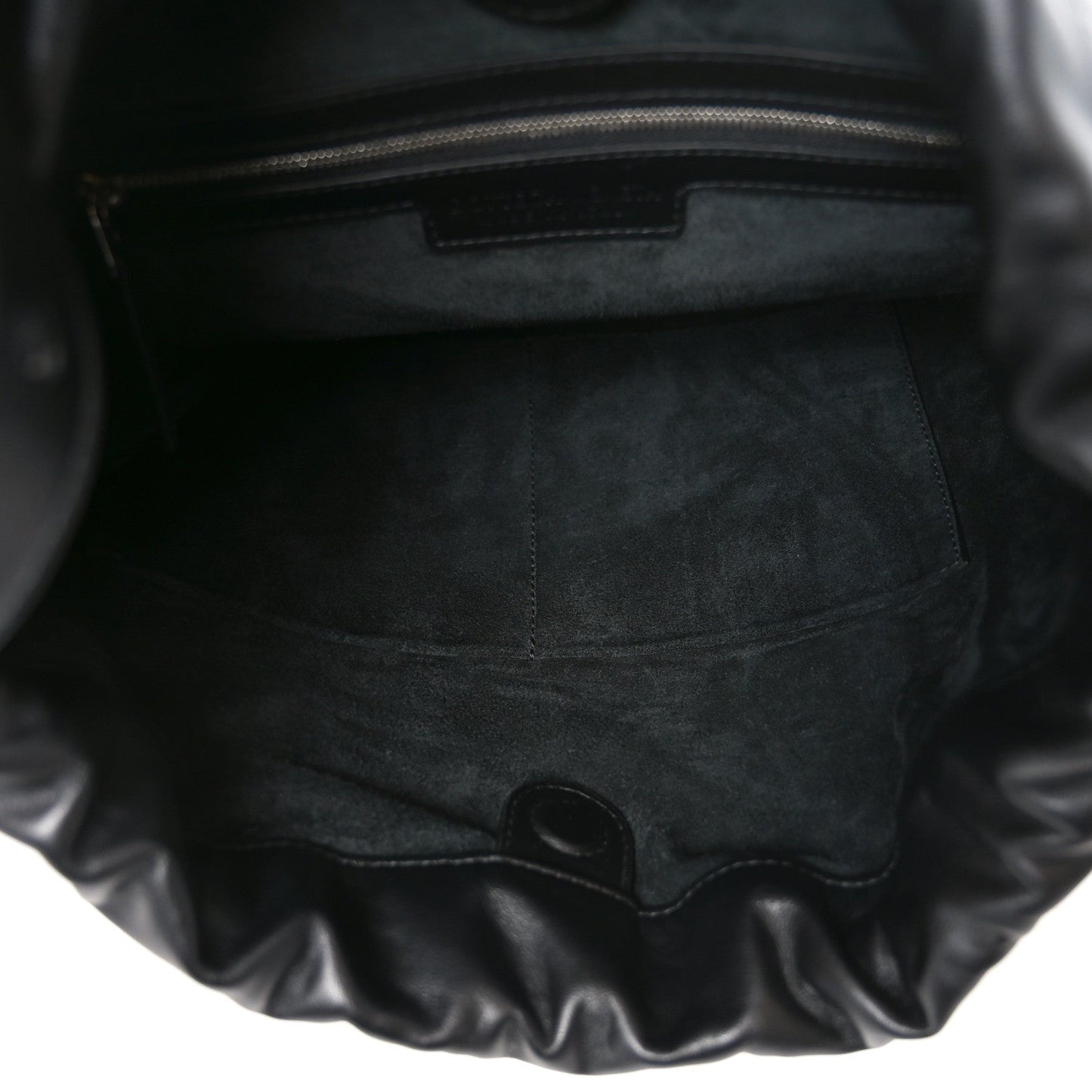 Nappa Intrecciato Biblioteca Bucket Bag Black