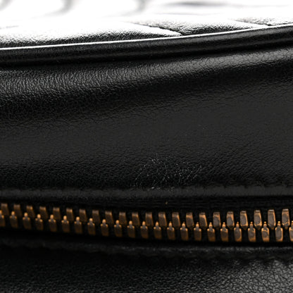 Calfskin Matelasse Small GG Marmont Chain Shoulder Bag Black