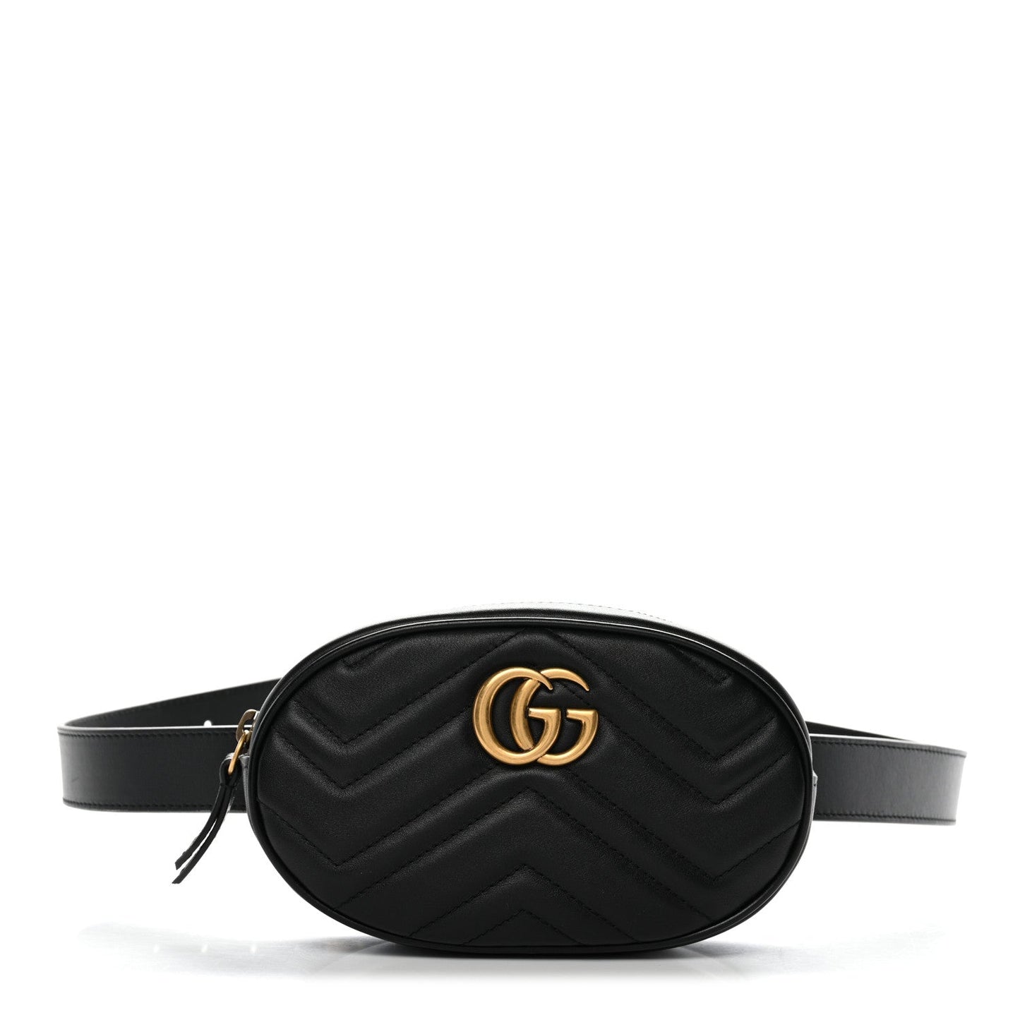 Calfskin Matelasse GG Marmont Belt Bag 95 38 Black